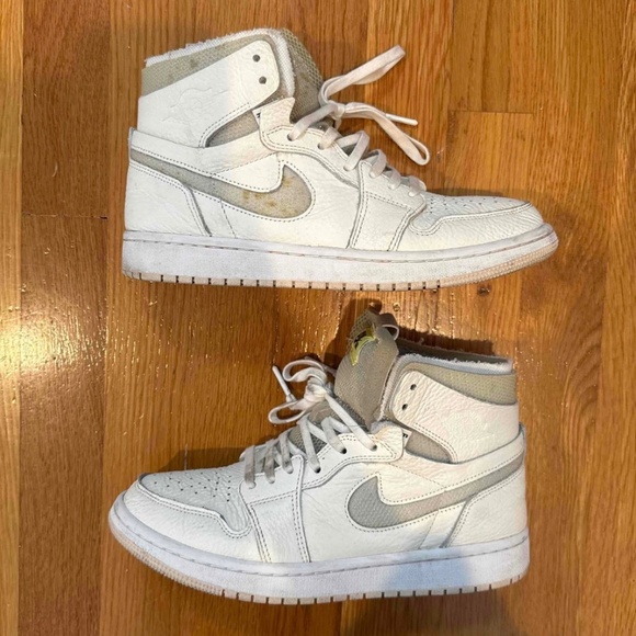 Jordan 1 High Zoom Air CMFT Sail/Pearl White -(Woman's 8) - Picture 2 of 9